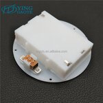 Battery Holder Factory - Custom Circle White Embedded 3V 2AA Panel Mounted