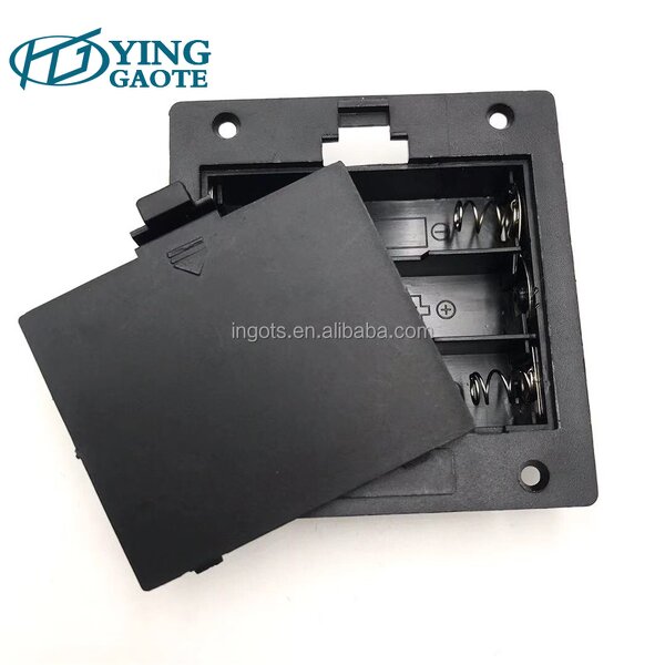 Battery Pack Factory - Custom NO-switch Black 4.5V 3AA Embedded with Cover