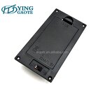Battery Box Factory - Black Flip Embedded 3V 2AA Panel Surface Mounted Pack