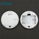 Battery Holder Factory - Custom Circle White Embedded 3V 2AA Panel Mounted