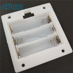 Battery Holder Factory - Custom NO-switch White 4.5V 3AA Embedded with Cover