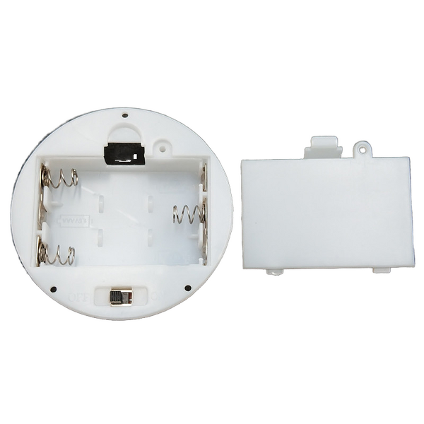 Battery Holder Factory - Custom Circle White Embedded 3V 2AA Panel Mounted