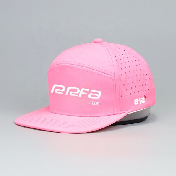 Waterproof Snapback Cap Manufacturer - OEM Custom 7-Panel Laser Cut Hole Cap