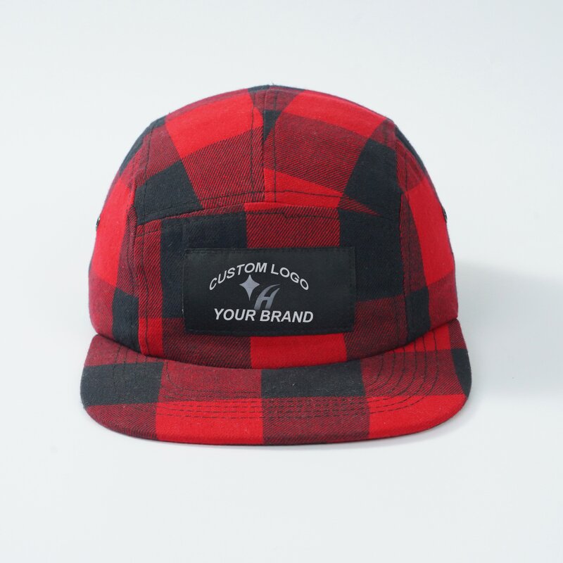 Camp Hat Factory - OEM Custom Checked Unstructured 5-Panel Hat