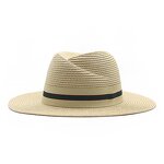 Straw Hat Factory - Wholesale Men's Flat Brim Straw Beach Hat