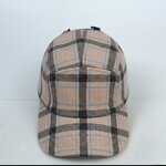 Camp Hat Factory - OEM Custom Woolen Checked Stripe Dad Hat
