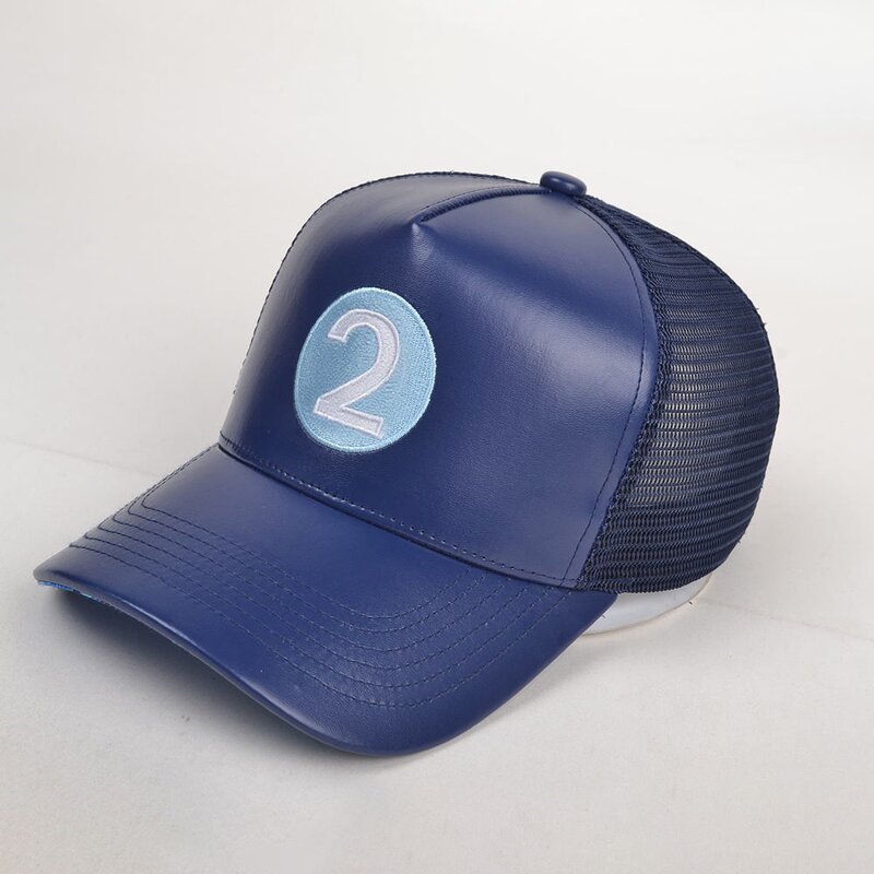 Mesh Baseball Cap Manufacturer - OEM Custom 5-Panel PU Leather Cap