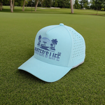 Golf Cap Supplier - OEM Custom 5-Panel Waterproof Laser Cut Cap