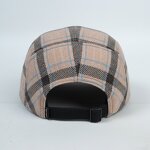 Camp Hat Factory - OEM Custom Woolen Checked Stripe Dad Hat