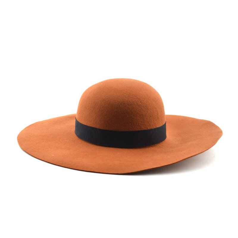 Fedora Hat Supplier - Wholesale Men's Wide Brim Wool Felt Hat