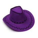 Cowboy Hat Manufacturer - OEM Brown Leather Cowboy Hat