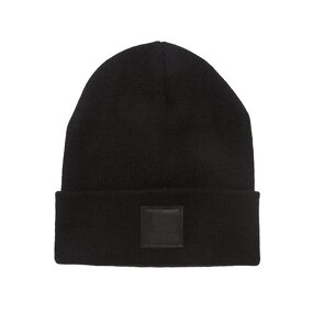 Knitted Beanie Supplier - Bulk Custom Leather Label Wool Beanie