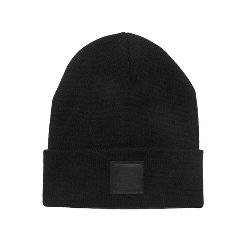 Knitted Beanie Supplier - Bulk Custom Leather Label Wool Beanie