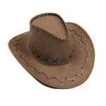 Cowboy Hat Manufacturer - OEM Brown Leather Cowboy Hat