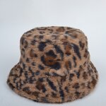 Fisherman Cap Manufacturer - OEM Custom Faux Fur Leopard Bucket Hat