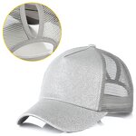 Baseball Cap Manufacturer - OEM Custom Glitter Ponytail Women's Cap