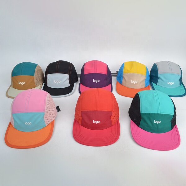 Camp Cap Manufacturer - OEM Custom Adjustable Nylon 5-Panel Cap