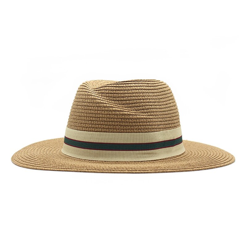 Straw Hat Factory - Wholesale Men's Flat Brim Straw Beach Hat