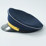 Skipper Hat Factory - OEM Embroidered Badges Navy Peaked Cap