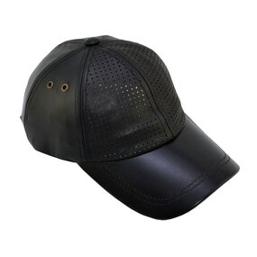 PU Leather Hat Supplier - OEM Custom Waterproof Leather Baseball Cap