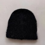 Winter Beanie Supplier - Bulk Custom Letter Jacquard Fuzzy Mohair Hat