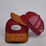 Mesh Baseball Cap Supplier - BSCI OEM Custom 6-Panel Suede Trucker Hat