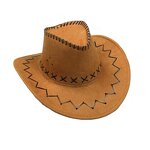 Cowboy Hat Manufacturer - OEM Brown Leather Cowboy Hat