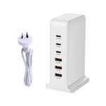 Charger Factory - 168W GaN Portable Desktop Fast Charger 3+3 Port