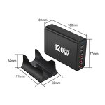 Charger Supplier - 120W GaN High Power Desktop Fast Charger 3+3 Port
