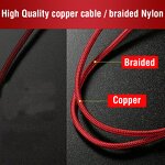 USB Cable Manufacturer - 3 in 1 Nylon Braid Fast Charging Cable