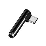Audio Adapter Supplier - Type C to 3.5Mm Gold-Plated Elbow Audio Adapter