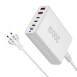 Charger Factory - 200W GaN Desktop Universal Fast Charger 4+2 Port