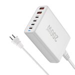 Charger Factory - 200W GaN Desktop Universal Fast Charger 4+2 Port