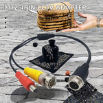 CCTV Adapter Manufacturer - M12 4Pin to BNC DC RCA Female Adapter Cable
