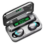 Bluetooth Earphones Supplier - F9 IPX7 Waterproof Noise Cancelling Earbuds