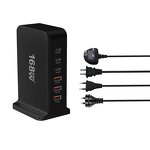 Charger Factory - 168W GaN Portable Desktop Fast Charger 3+3 Port