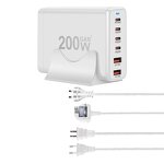 Charger Factory - 200W GaN MultiPort Wall High Power Desktop Charger