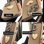 iPhone Case Factory - OEM 3D Heart Silicone Gel Matte Case for iPhone XR