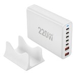 Charger Manufacturer - 220W GaN High Power Desktop Fast Charger 5+2 Port