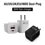 Charger Factory - 35W GaN Dual Port PD Fast Wall Charger for Phone