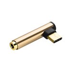 Audio Adapter Factory - USB C to 3.5Mm Elbow Jack Adapter