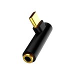 Audio Adapter Supplier - Type C to 3.5Mm Gold-Plated Elbow Audio Adapter