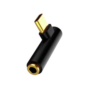 Audio Adapter Supplier - Type C to 3.5Mm Gold-Plated Elbow Audio Adapter
