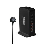 Charger Factory - 168W GaN Portable Desktop Fast Charger 3+3 Port