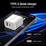 Charger Manufacturer - 20W Dual Port QC3.0 PD Fast Wall Charger