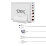 Charger Supplier - 120W GaN High Power Desktop Fast Charger 3+3 Port