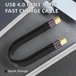 USB Cable Factory - USB 4.0 100W PD 40Gbps Type C to C Fast Cable