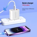 Charger Supplier - 20W Dual Port PD3.0+QC3.0 Fast Wall Charger