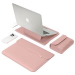 Laptop Sleeve Factory - 13-16 Inch Waterproof PU Leather Magnetic Stand Bag