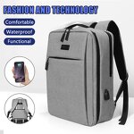 Laptop Backpack Factory - 15.6 17 Inch Nylon Laptop Backpack USB Charging School